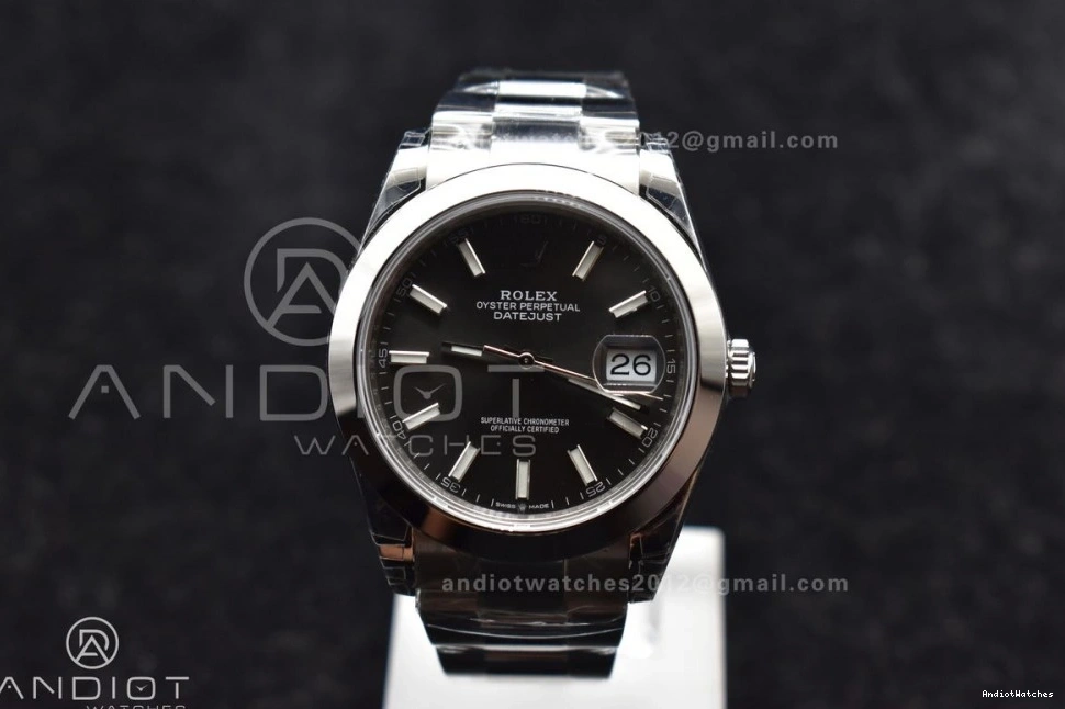 VSF SS Edition 904L 126330 VS Effortless 1:1 41 Dial DateJust Rhodium On Best Bracelet 597 Grey Oyster 0915